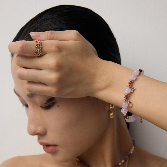 Intricate Lace-Inspired Zirconia Open Ring Sterling Silver