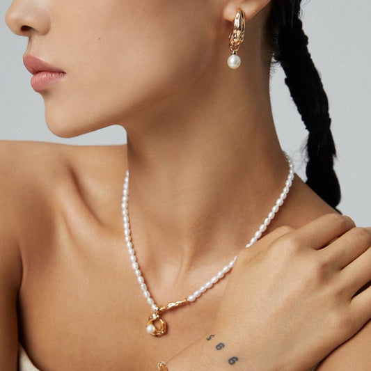 Silken Embrace Freshwater Pearl Necklace