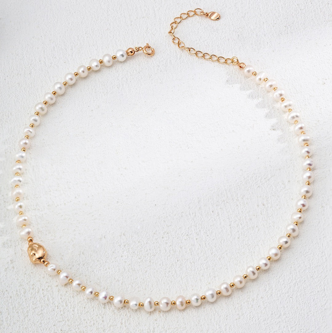 Timeless Glow Pearl Necklace & Bracelet Set