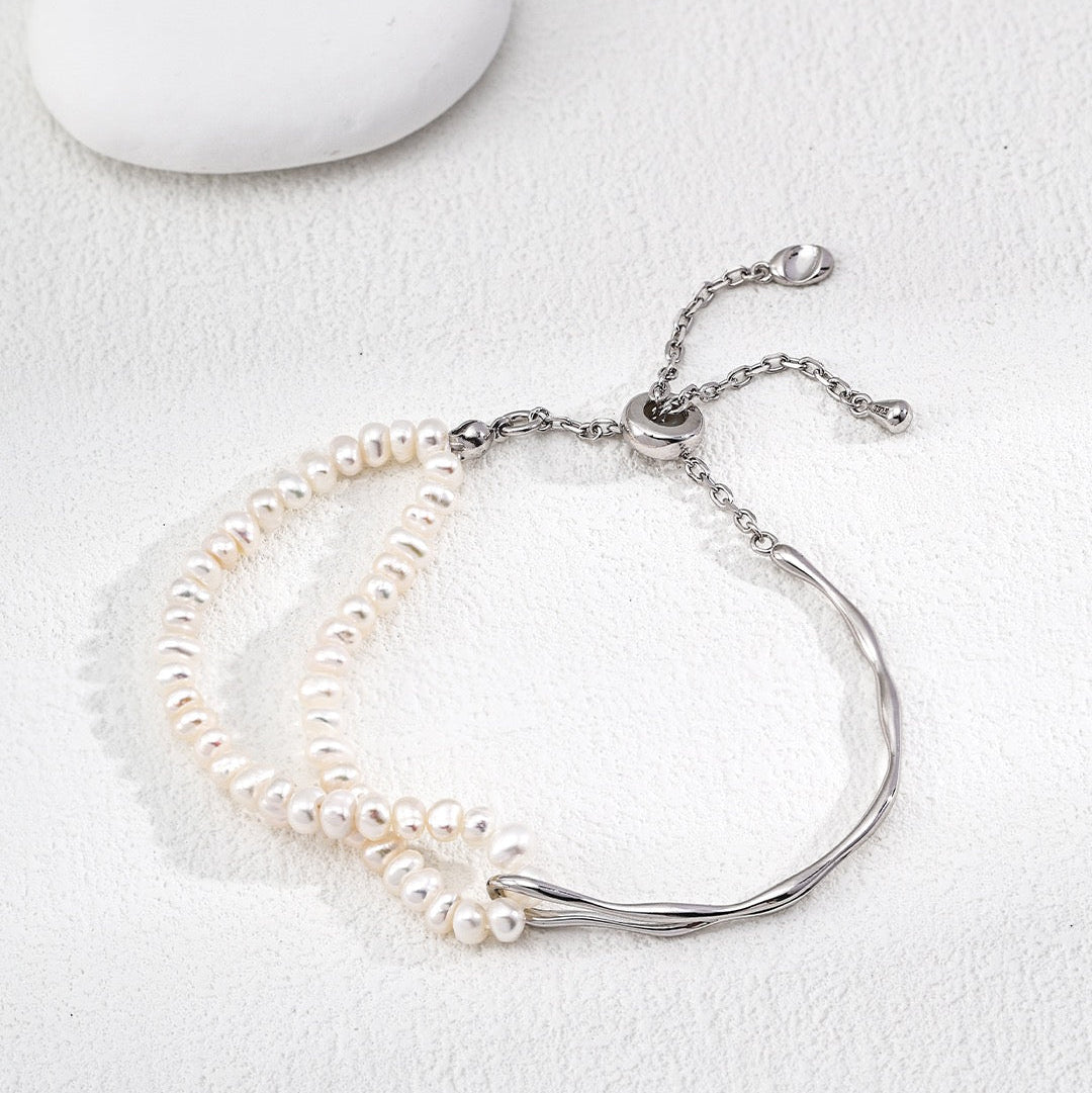 Timeless Dual-Strand Pearl Bracelet