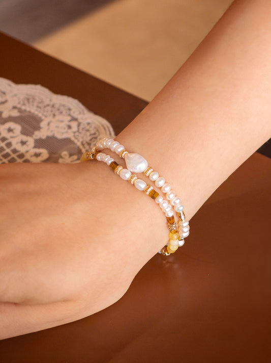 Springtime Muse –Pastel Yellow Bracelet