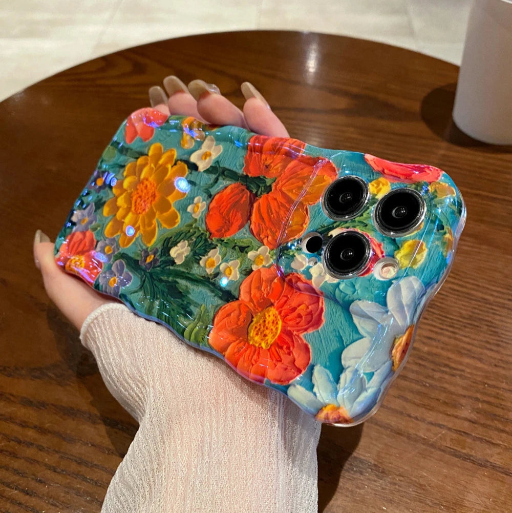 πΈ Petals & Paint β Oil Painting Art Floral iPhone Case