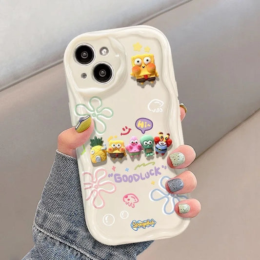 πBikini Bottom Bunch β Sassy Silicone SpongeBob iPhone Case π