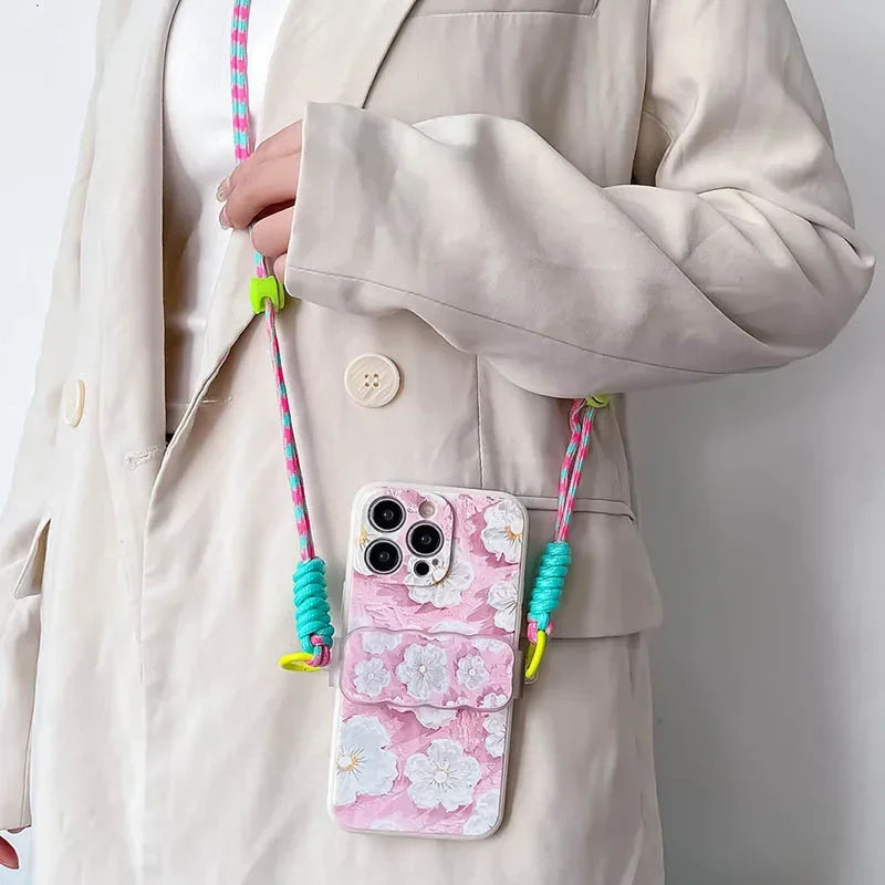 Dopamine-Boosting Phone Case with Crossbody Lanyard iPhone