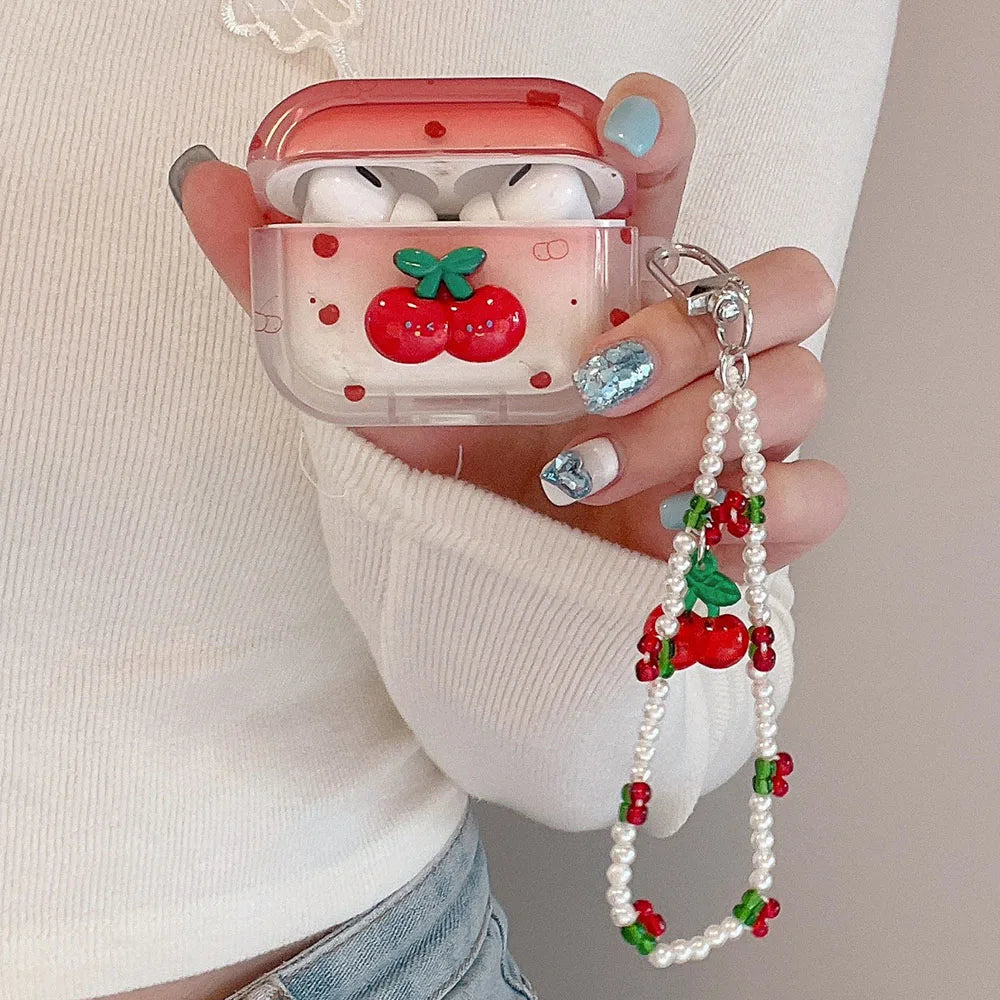 🍒 Cherry Pop Airpods Case