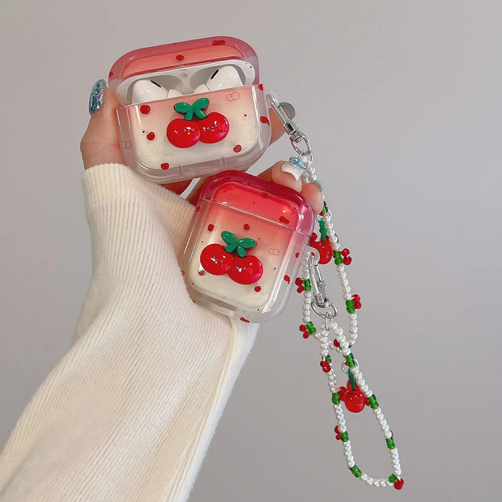 🍒 Cherry Pop Airpods Case