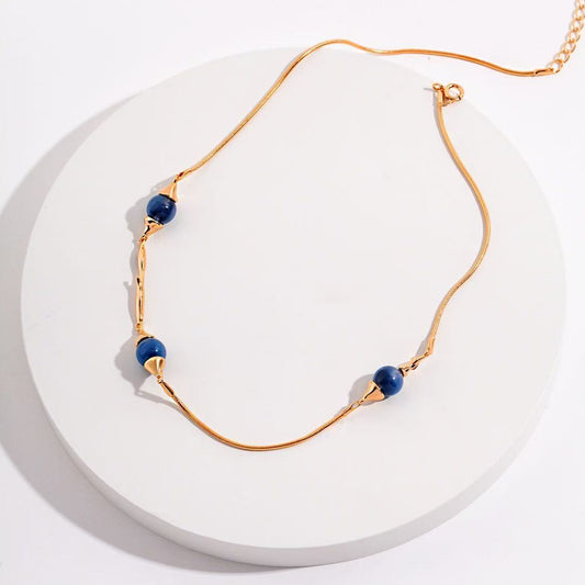 Golden Flow Agate Necklace