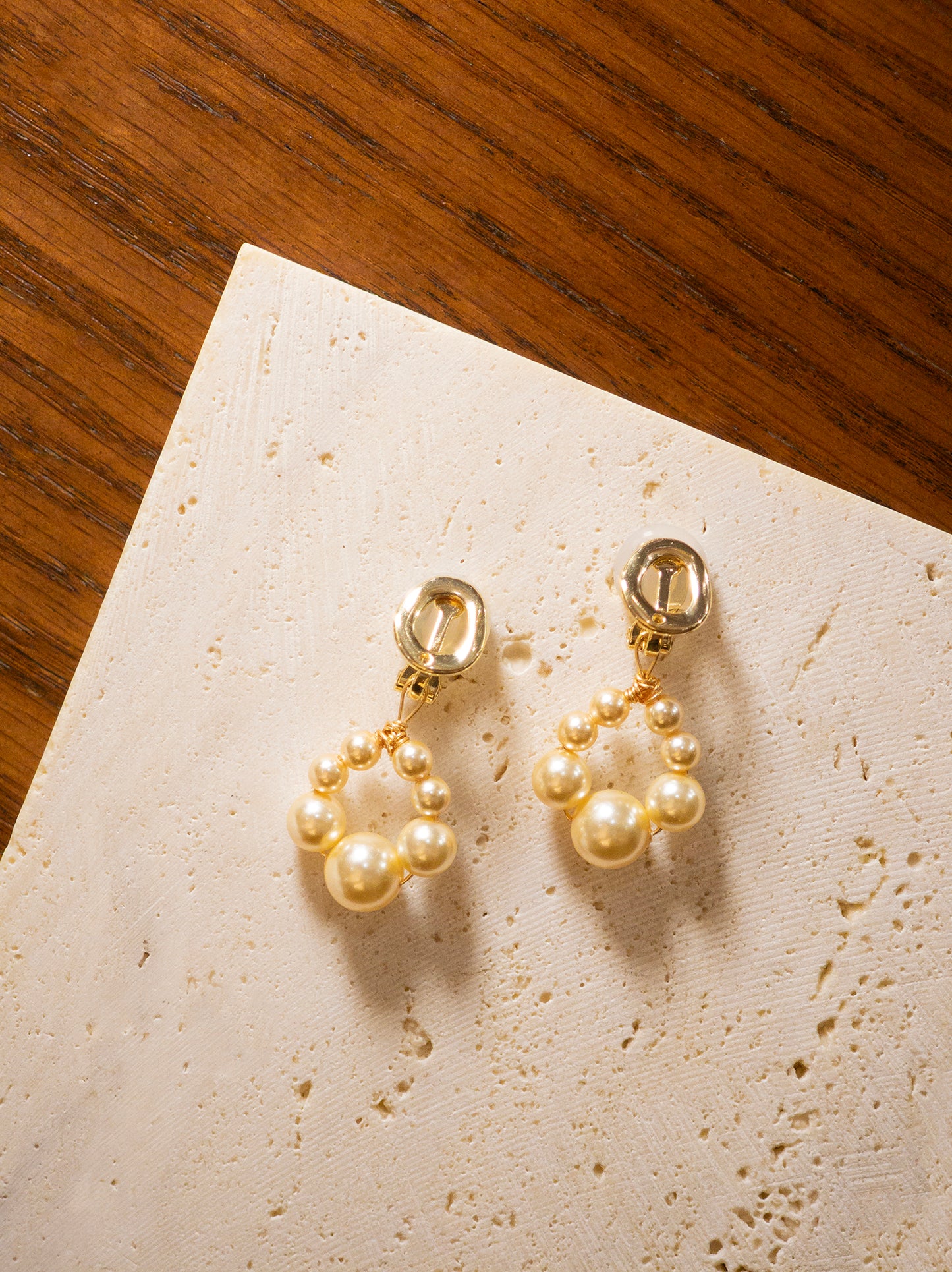 Pearl Spire Clip-On Ear Cuff