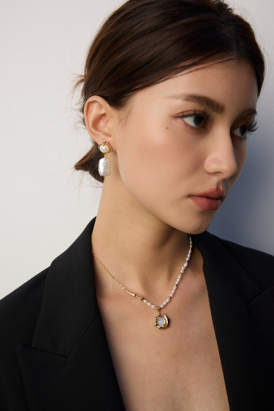 Mountain Bloom Opal & Pearl Necklace