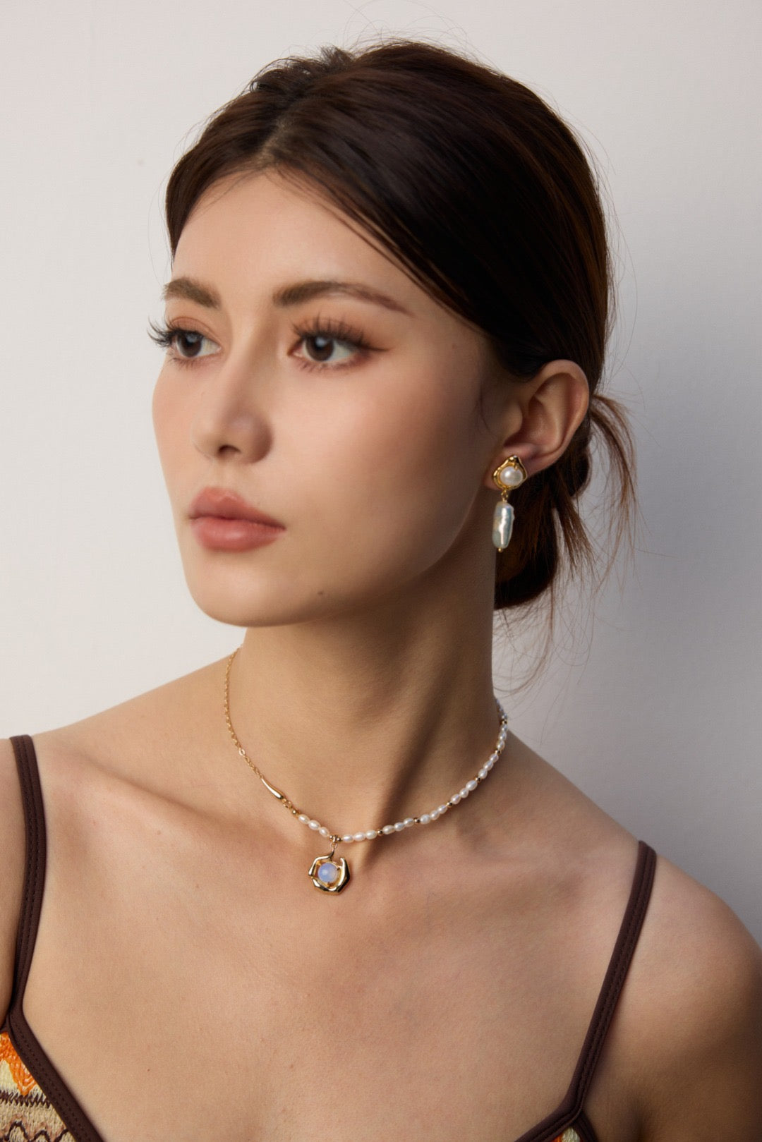Mountain Bloom Opal & Pearl Necklace