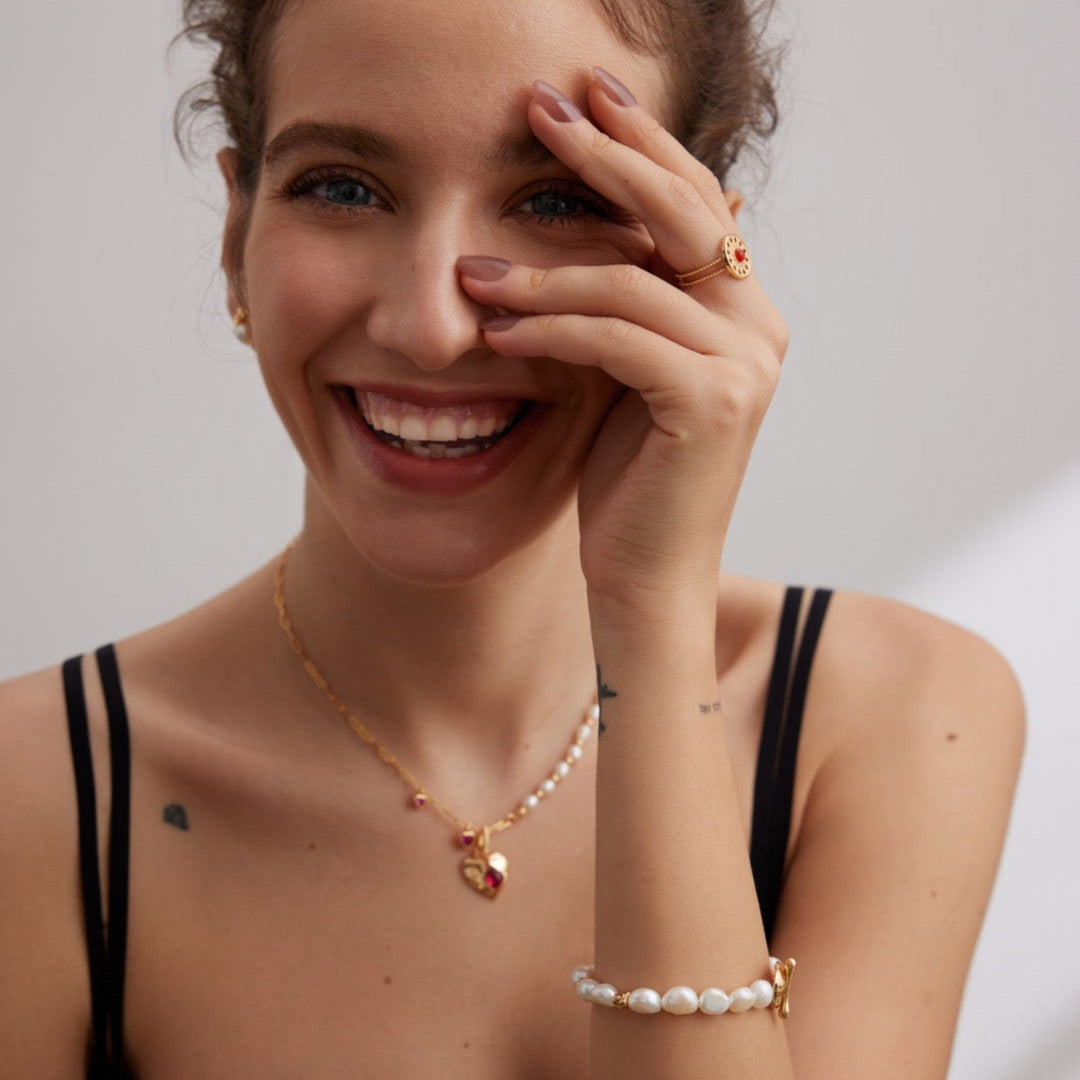 Elegant Baroque Freshwater Pearl Bracelet