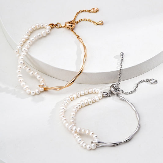 Timeless Dual-Strand Pearl Bracelet