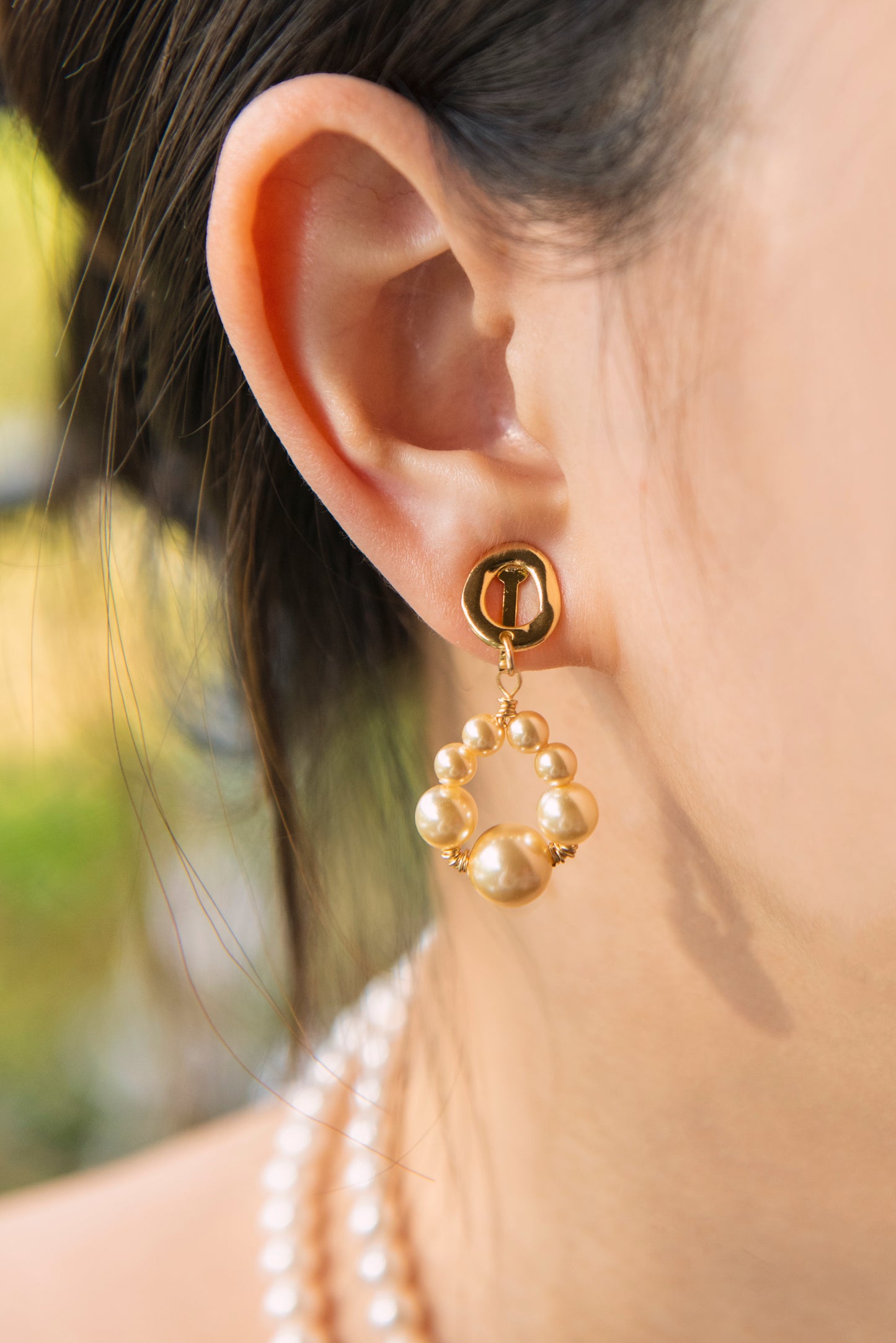 Pearl Spire Clip-On Ear Cuff
