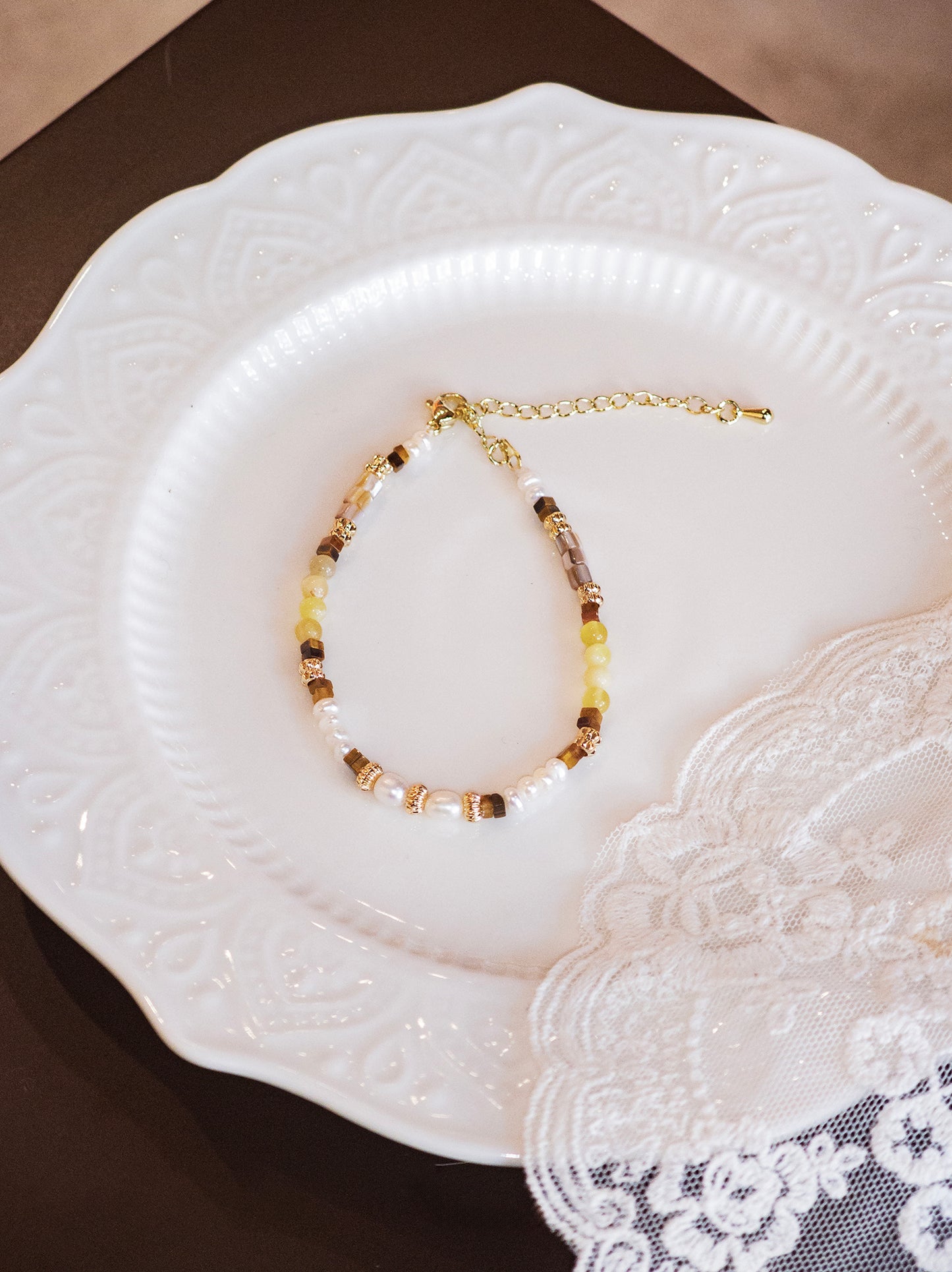 Springtime Muse –Pastel Yellow Bracelet