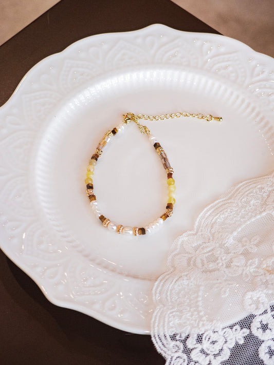 Springtime Muse –Pastel Yellow Bracelet