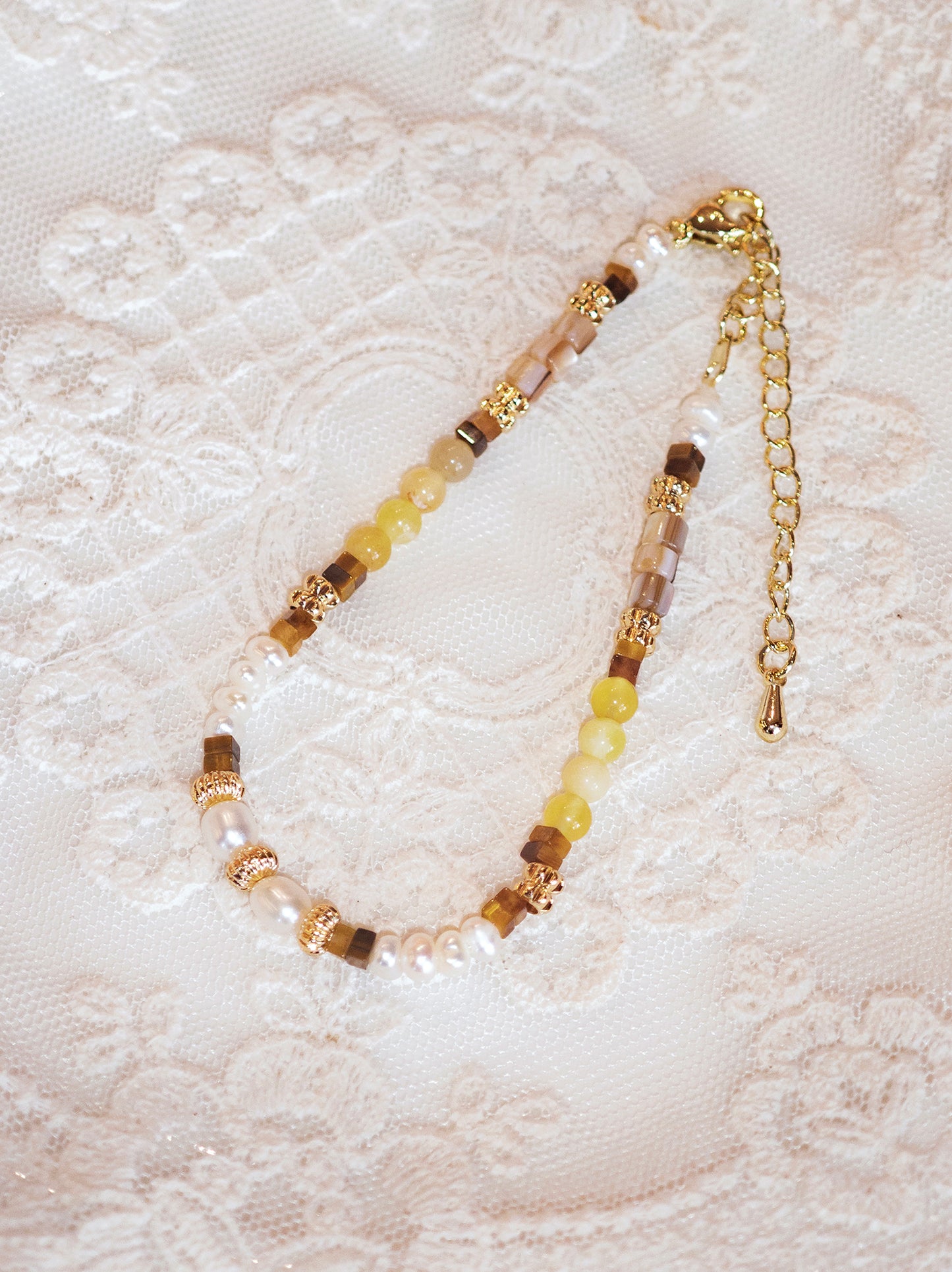 Springtime Muse –Pastel Yellow Bracelet