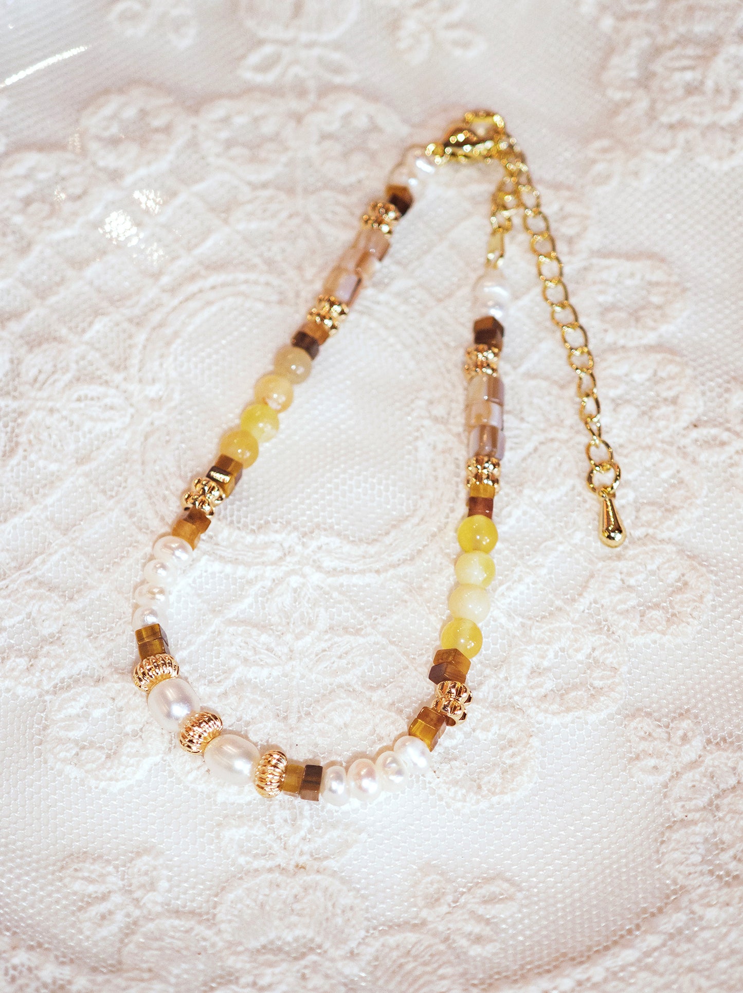 Springtime Muse –Pastel Yellow Bracelet