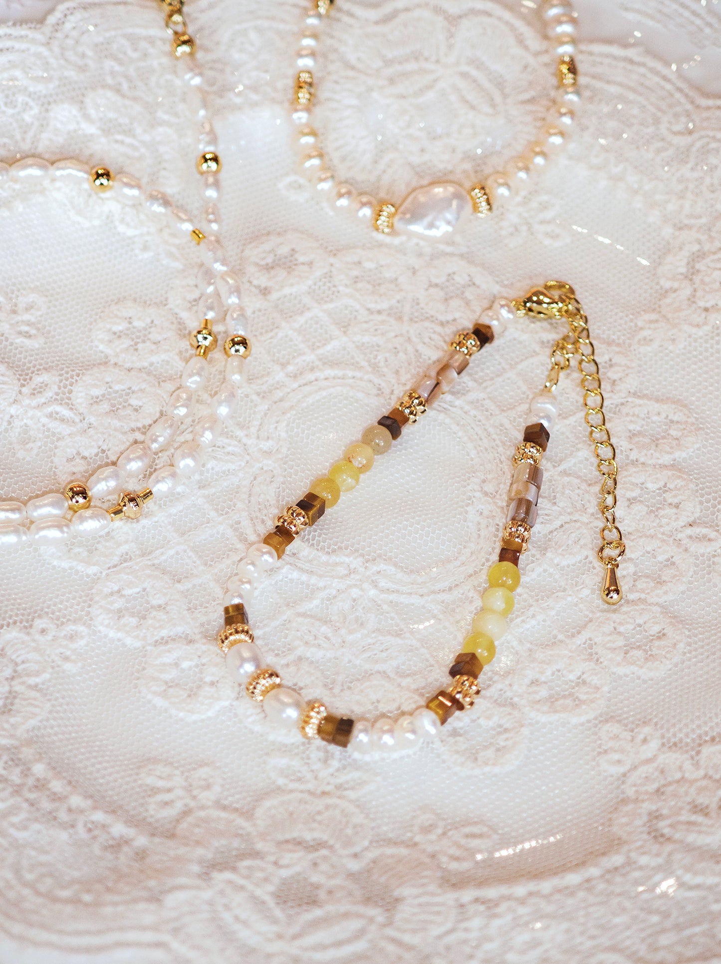 Springtime Muse –Pastel Yellow Bracelet