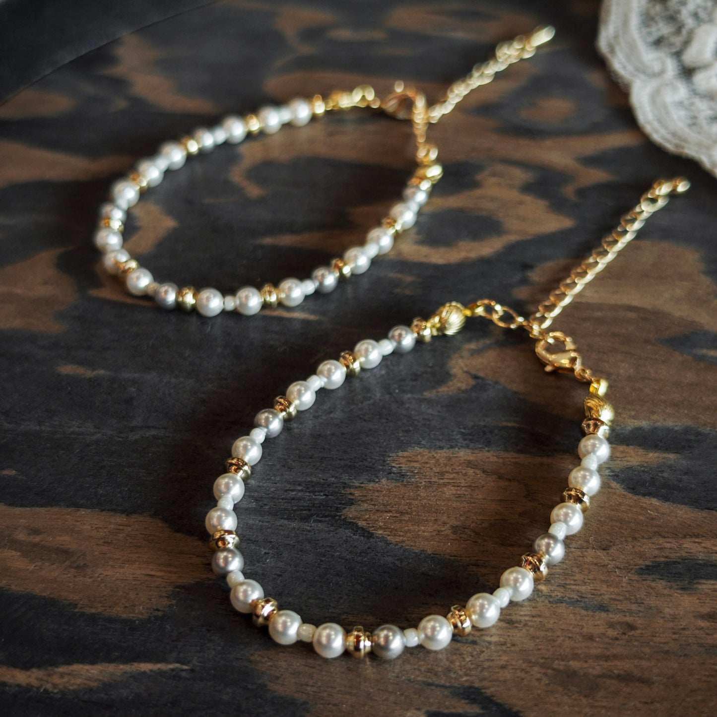 Swarovski Two-Tone Pearl Bracelet