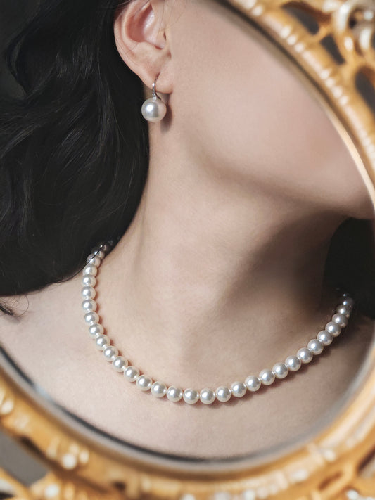 Classic Heel Pearl Drop Earrings