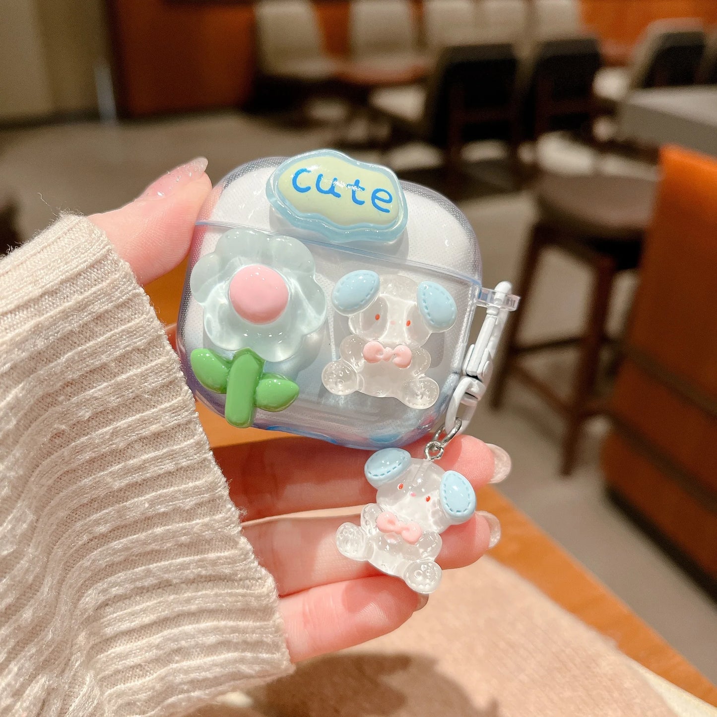 Korean Style Fresh Flower Earphone Case For AirPods