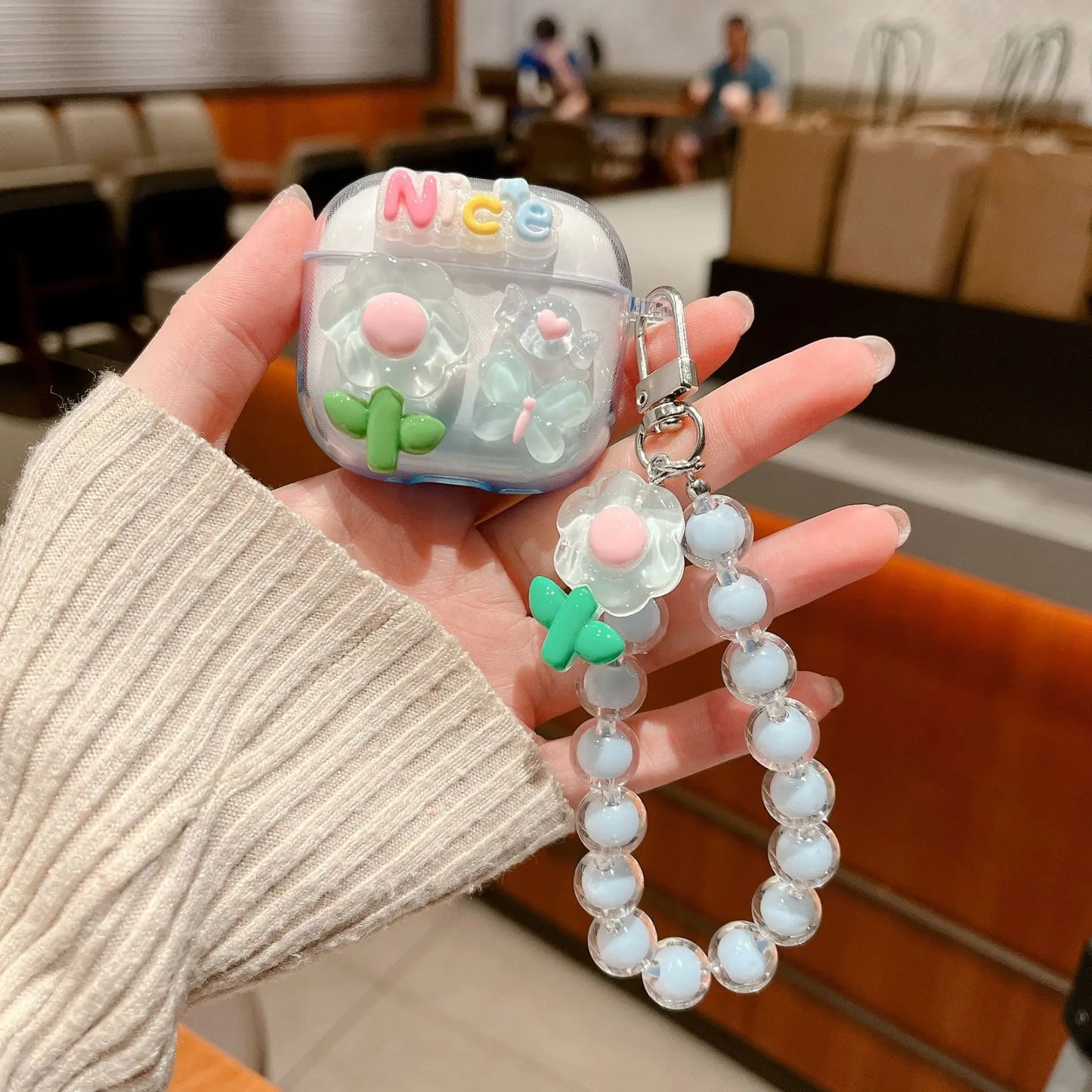 Korean Style Fresh Flower Earphone Case For AirPods