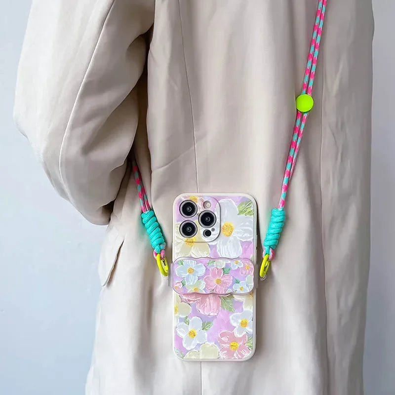 Dopamine-Boosting Phone Case iPhone 15/16 with Crossbody Lanyard