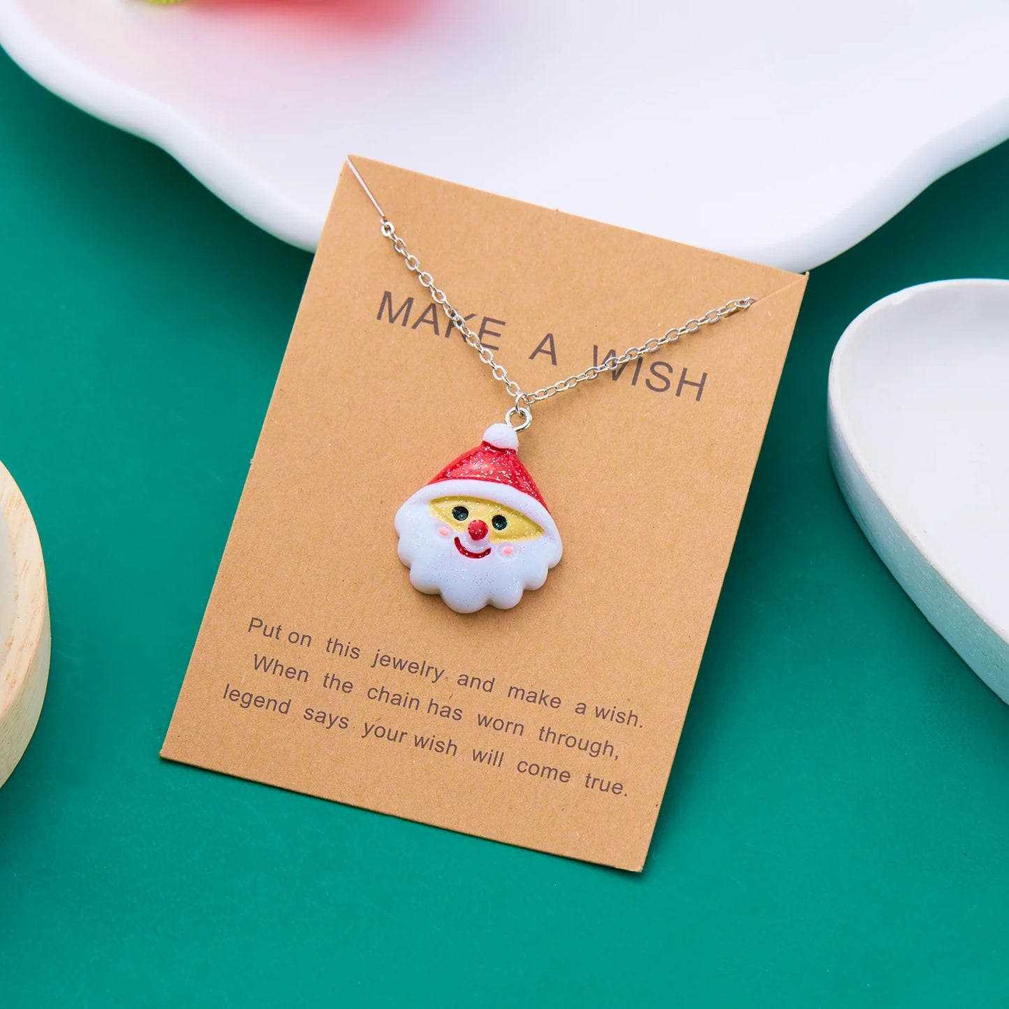 Festive Christmas Charm Necklaces Holiday Cheer Collection