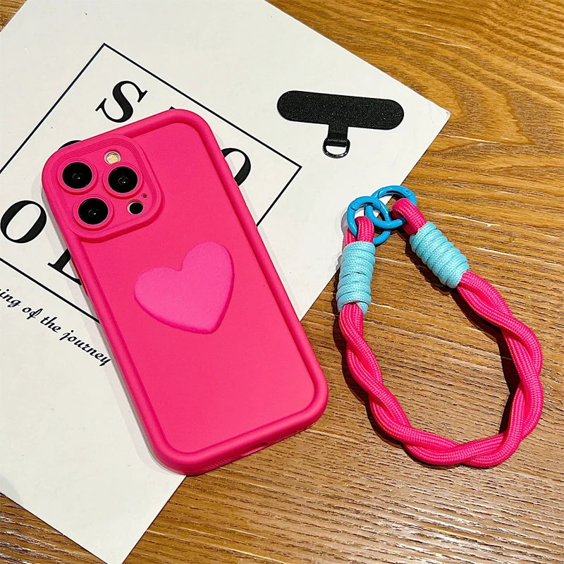 🎯 Hit Me with Your Heart iPhone Case – Lanyard-Ready & Bold