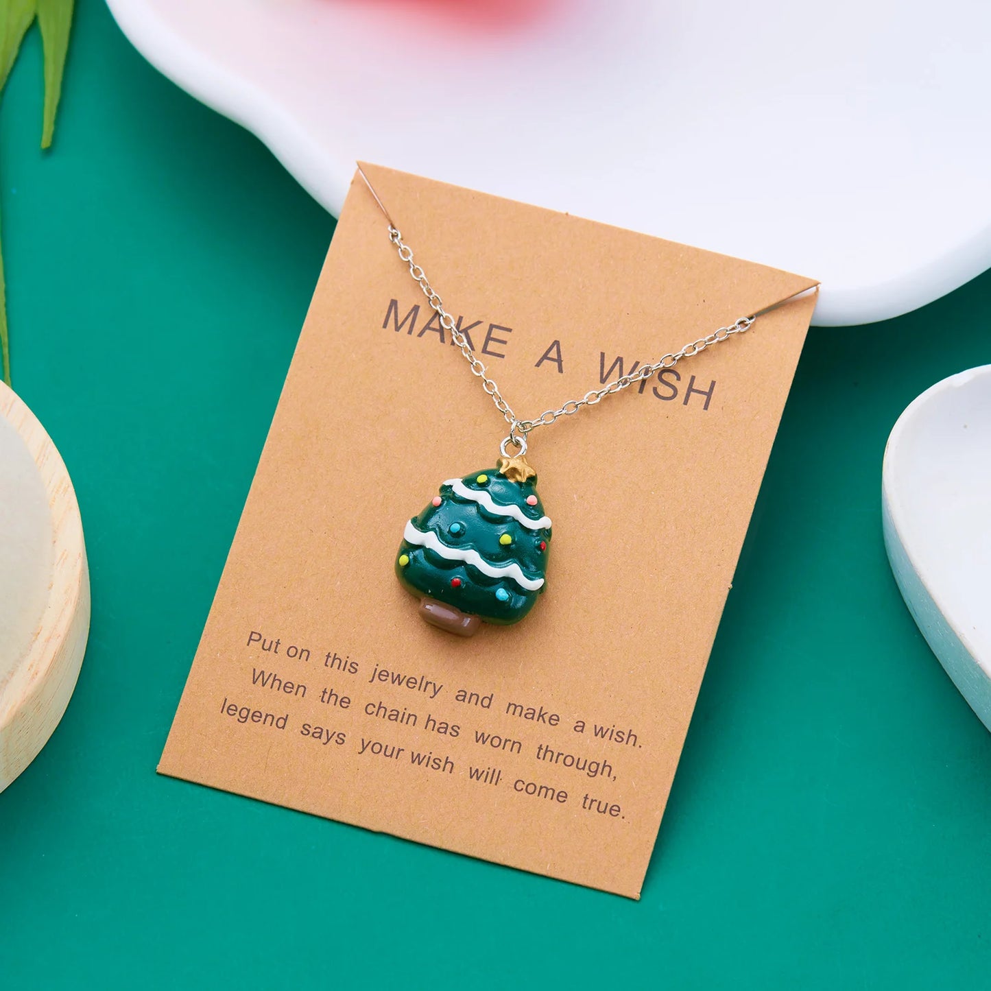 Festive Christmas Charm Necklaces Holiday Cheer Collection