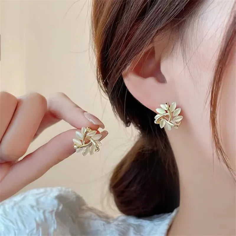 Elegant Floral Stud Earrings Timeless Beauty Flower Jewelry