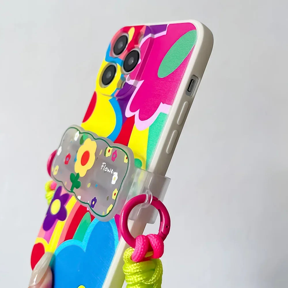 Dopamine-Boosting Phone Case iPhone 15/16 with Crossbody Lanyard