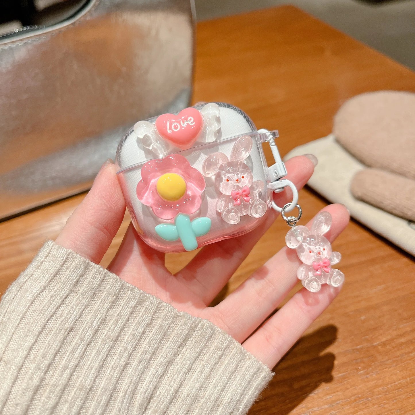 Korean Style Fresh Flower Earphone Case For AirPods