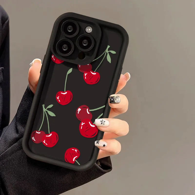 🍒 Cherry On Top! Soft Silicone iPhone Case - iPhone 15/16 series