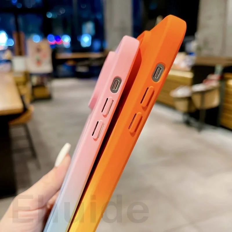 Gradient MagSafe iPhone Case with Crossbody Lanyard