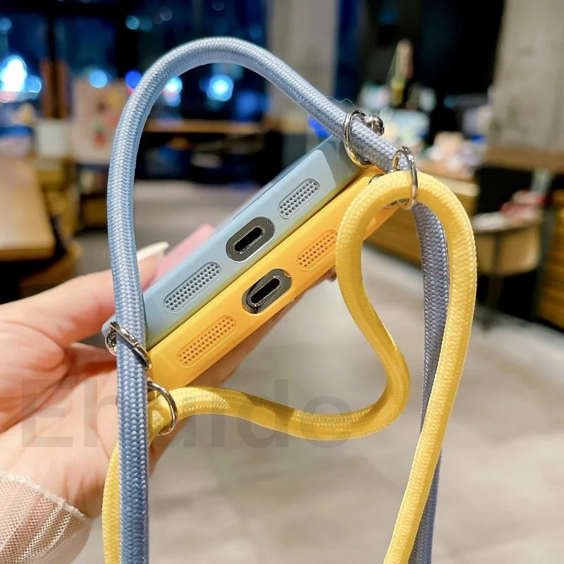 Gradient MagSafe iPhone Case with Crossbody Lanyard