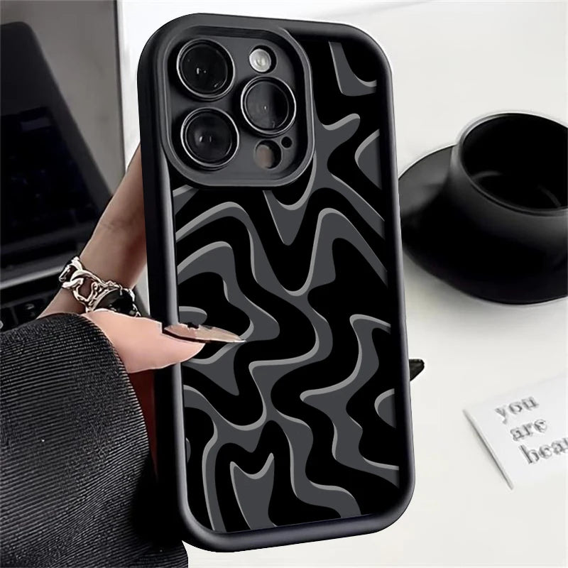 🎨 Wavy Groove iPhone Case – Flow with Style! 🌊 - iPhone 15/16 series