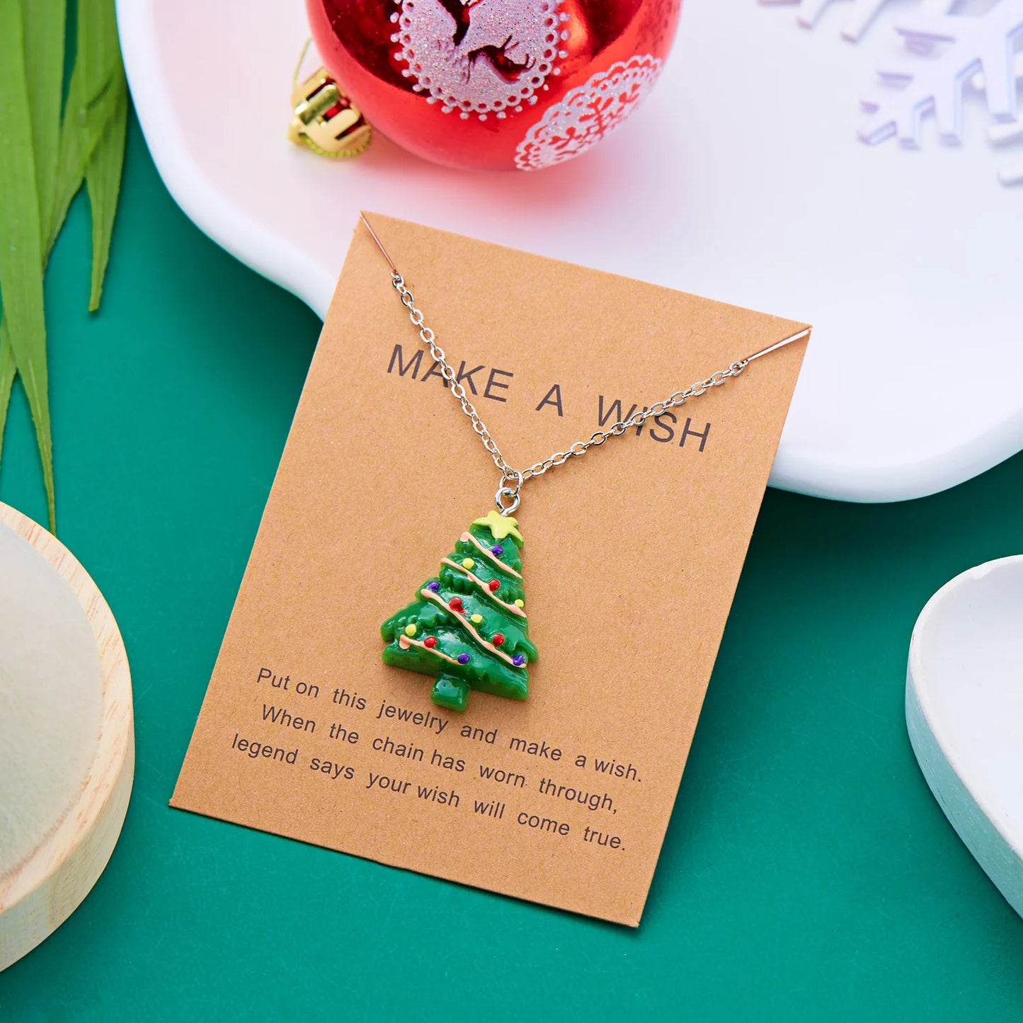 Festive Christmas Charm Necklaces Holiday Cheer Collection