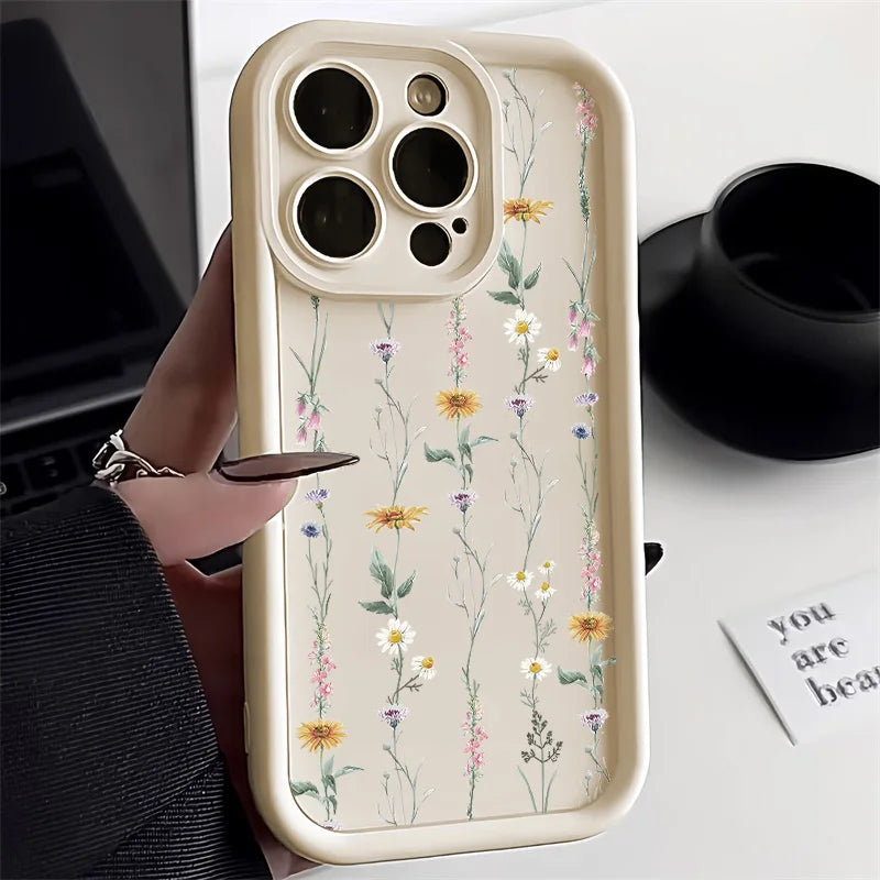 Your Daily Dose of Joy–Flower Silicone Phone Case For iPhone14/15/16 series