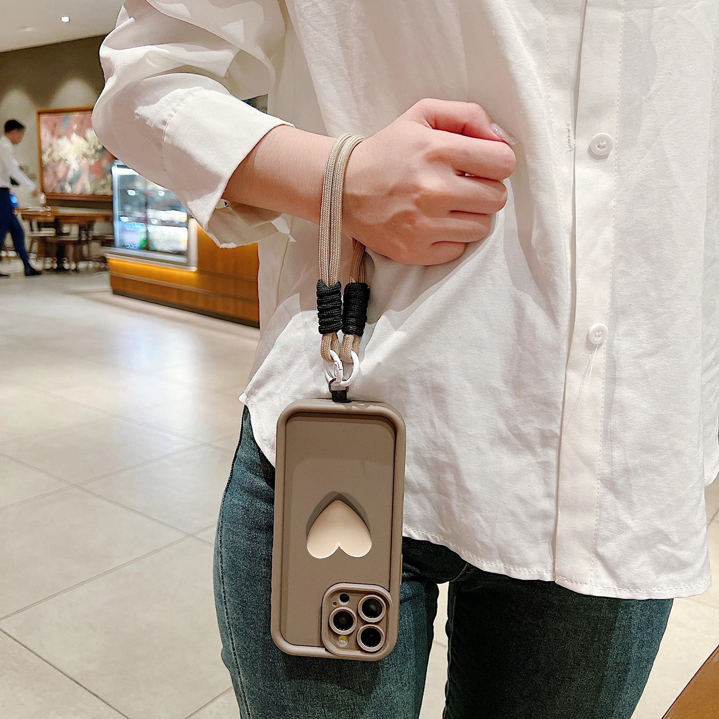 🎯 Hit Me with Your Heart iPhone Case – Lanyard-Ready & Bold