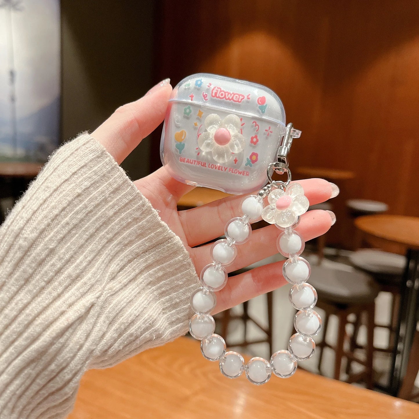 Korean Style Fresh Flower Earphone Case For AirPods