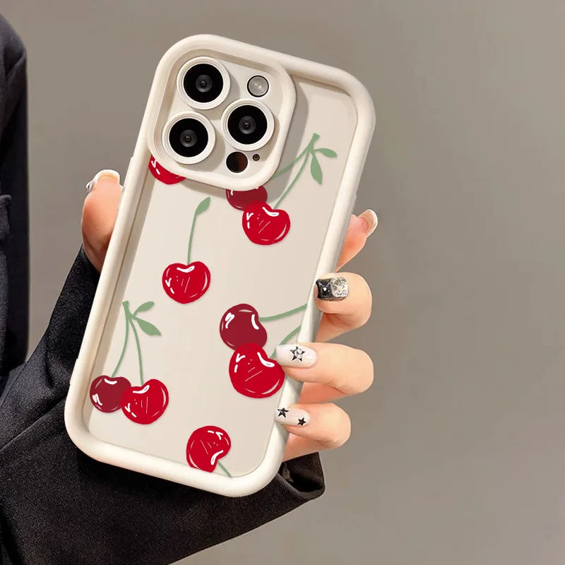 🍒 Cherry On Top! Soft Silicone iPhone Case - iPhone 15/16 series