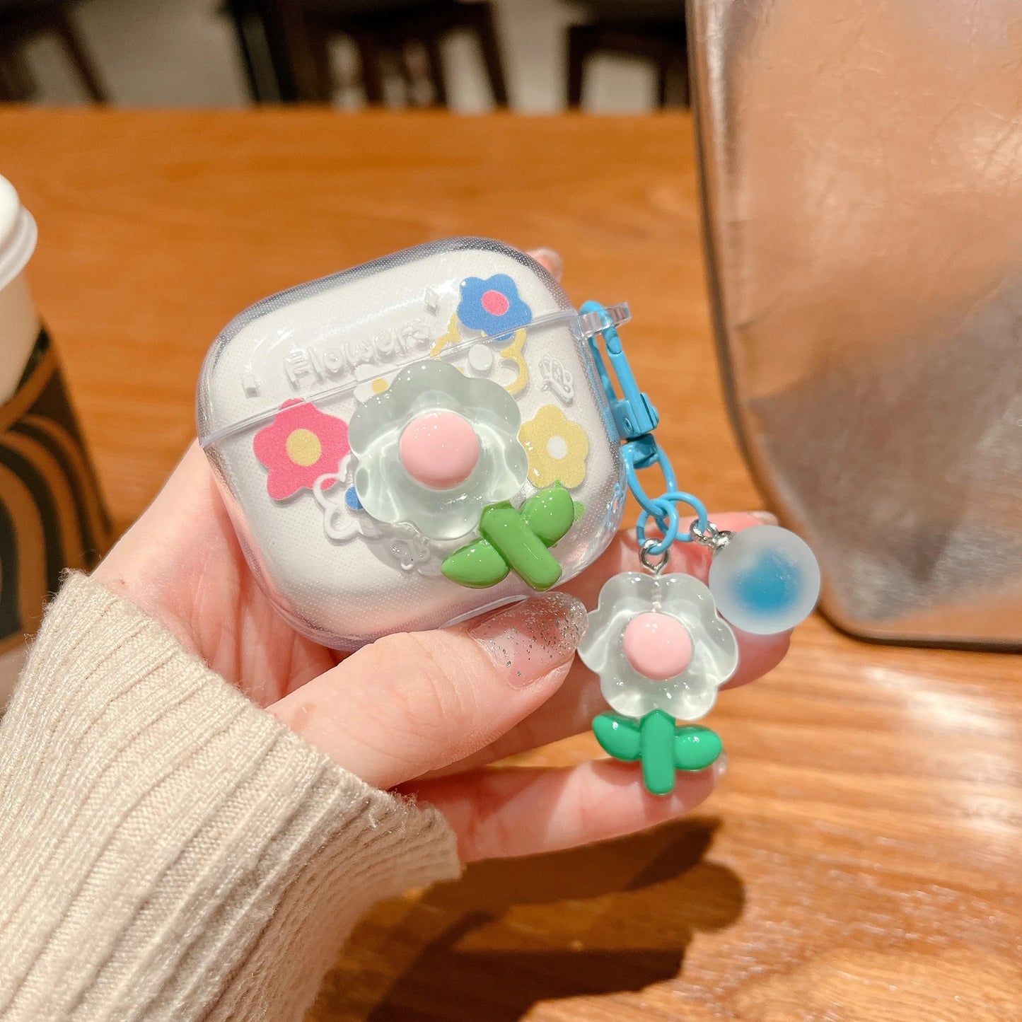 Korean Style Fresh Flower Earphone Case For AirPods