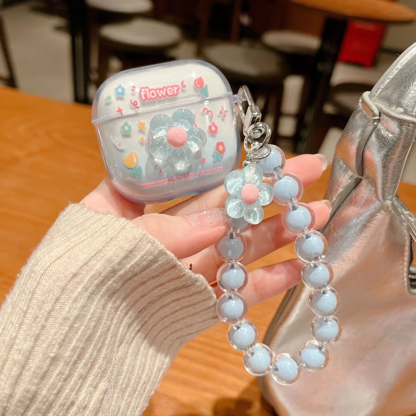 Korean Style Fresh Flower Earphone Case For AirPods