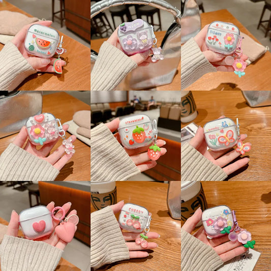 Korean Style Fresh Flower Earphone Case For Airpods